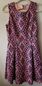 Patterned pink dress