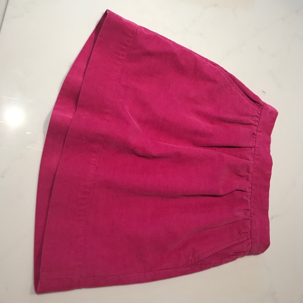Pink corduroy skirt