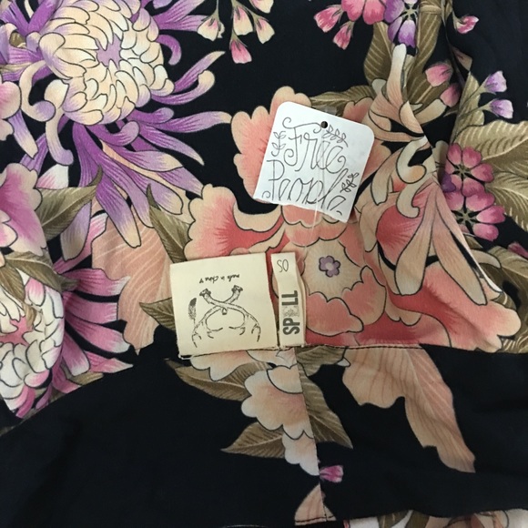 Spell Blue Skies Luxe Kimono Black/white - Picture 2 of 4