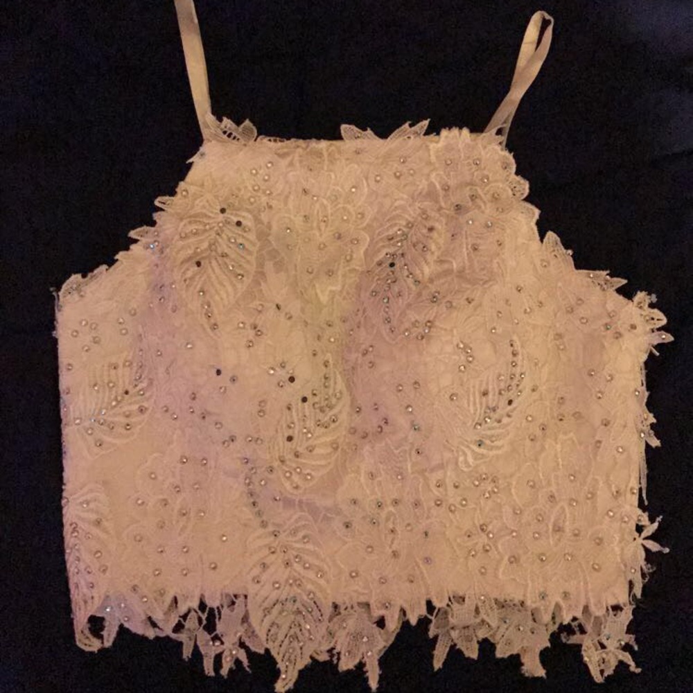 Prom top (originally part of a two piece set)