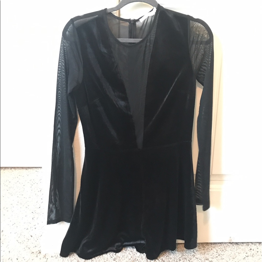 Mesh and Velvet Lush Romper