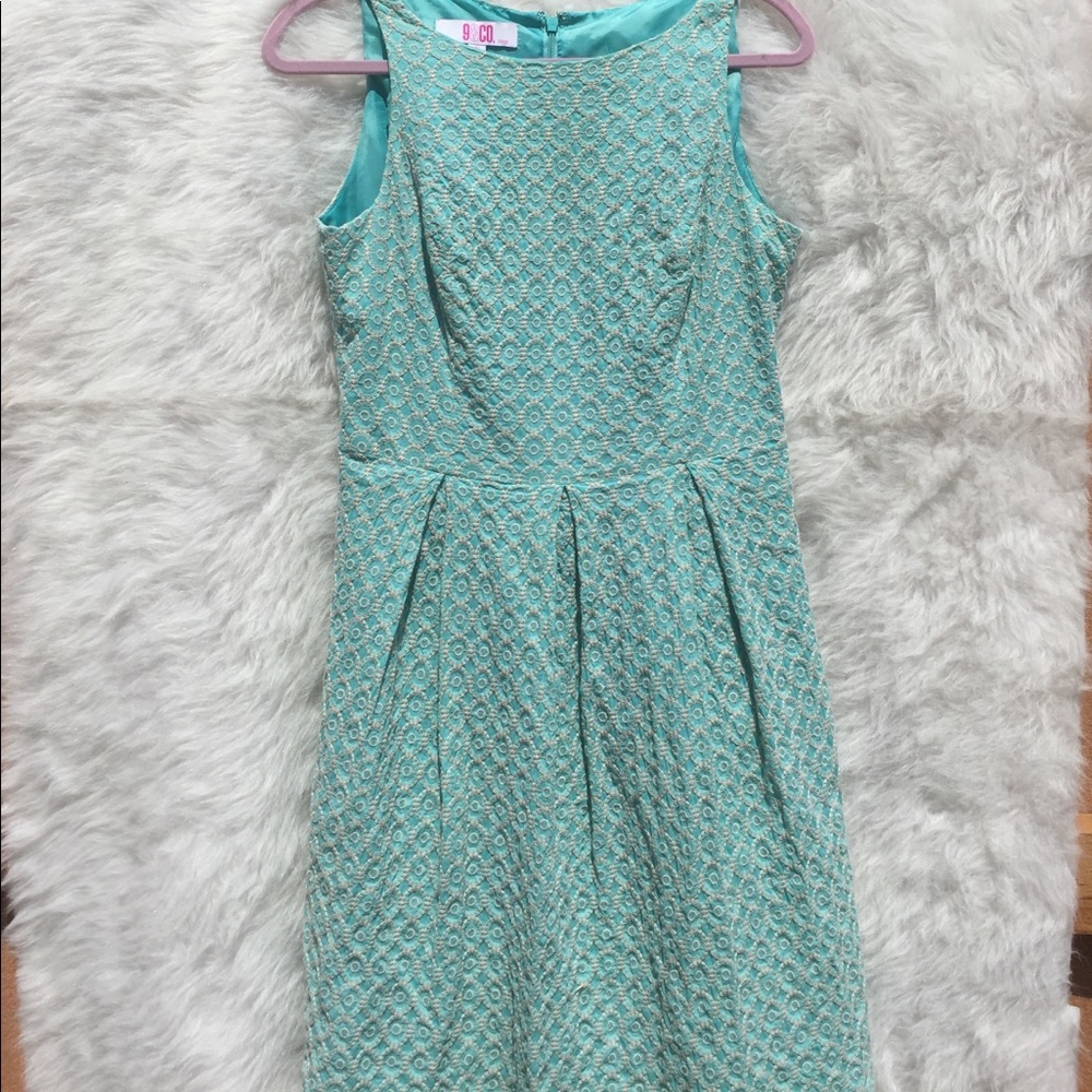 9&CO EMBROIDERED DRESS