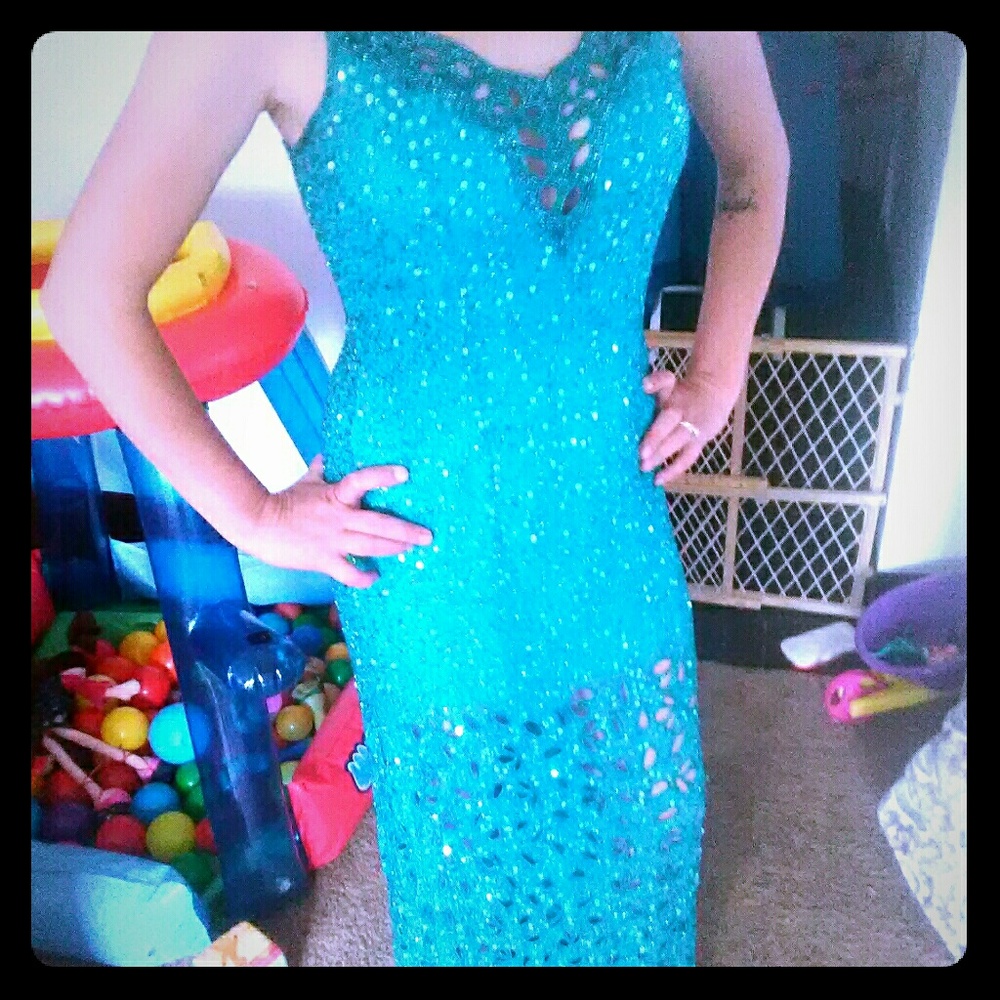 Blue gown