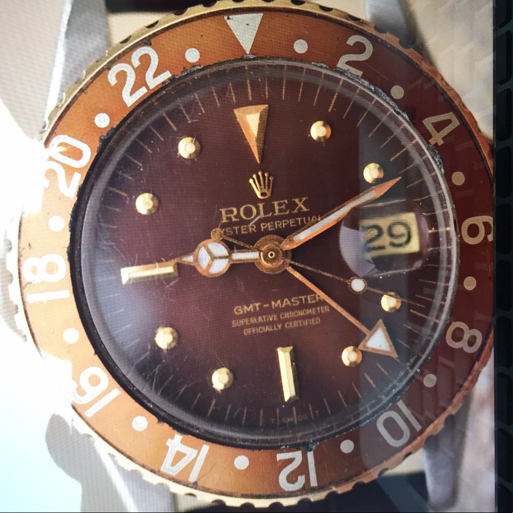 Vintage Rootbeer gmt rolex watch
