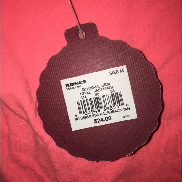 Seamless Hot Pink Racerback Tank - Picture 4 of 4