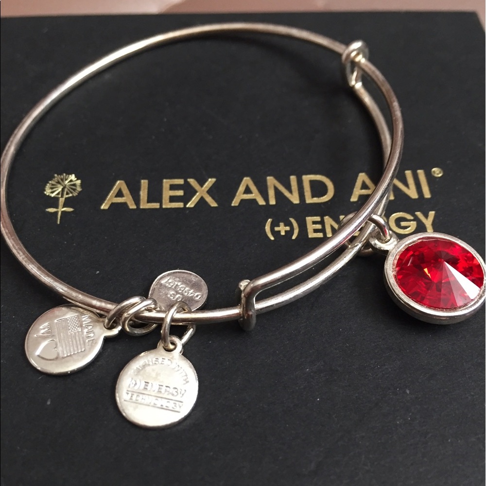 Alex and ANI July (Ruby Red) birthstone bangle