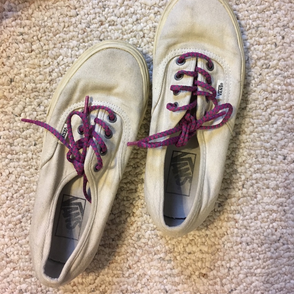 Vans white sneakers