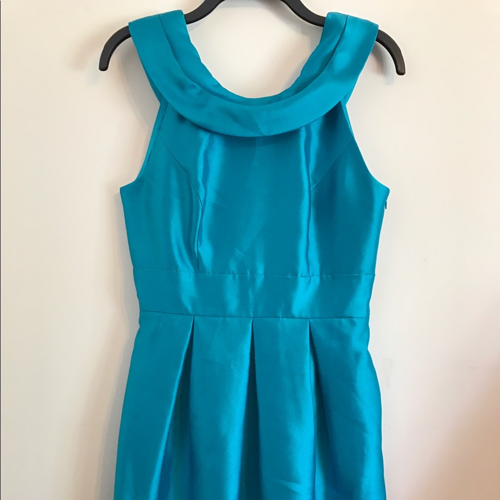 Eliza J Turquoise Dress with a Bow Tie
