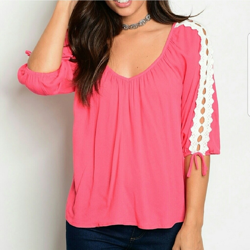 Crochet Sleeved Top