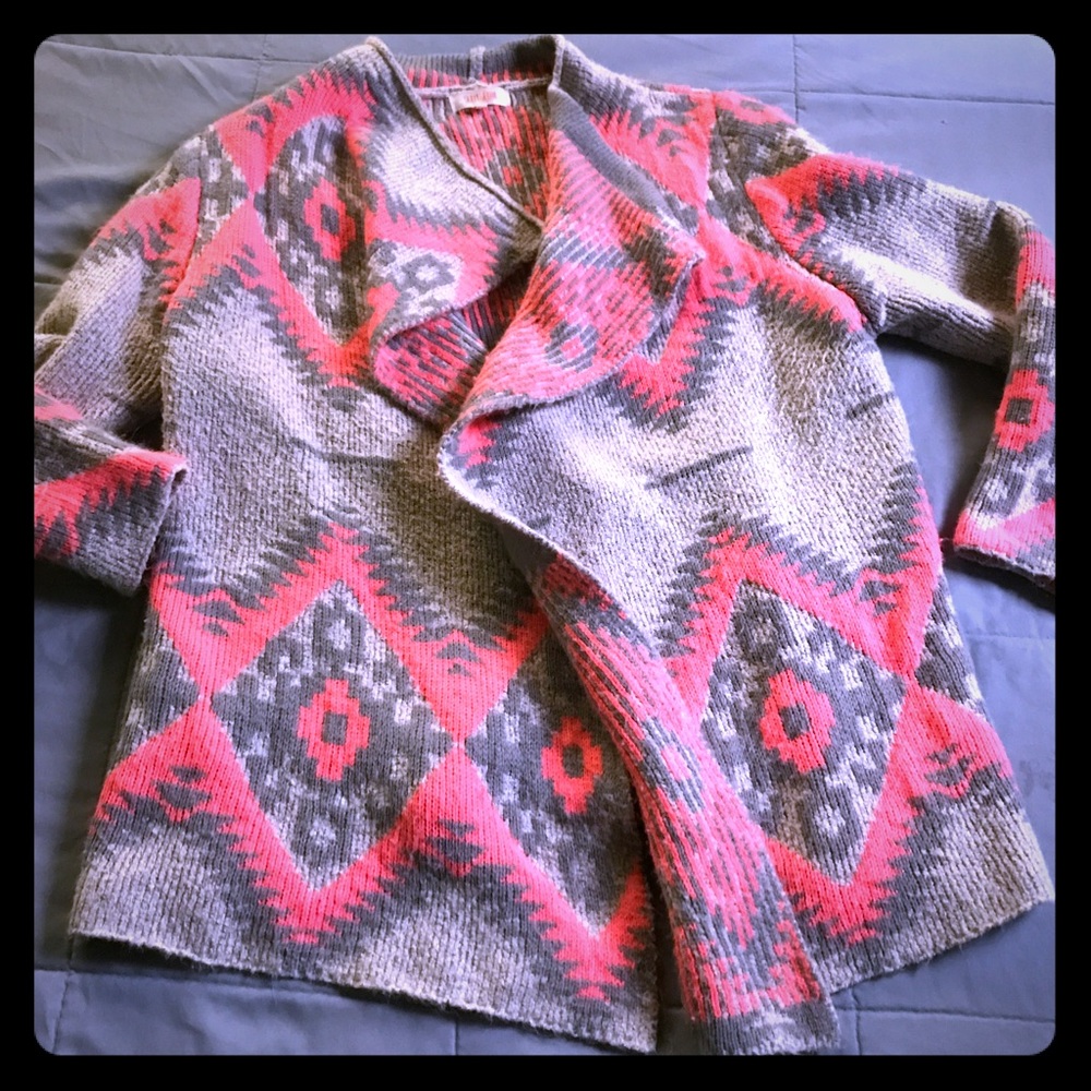 Pink Tribal Cardigan