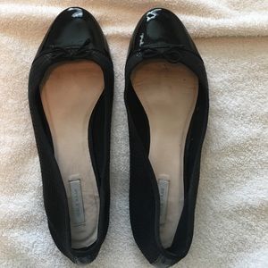 Cole Haan Ballet Flats - leather w/ patten leather