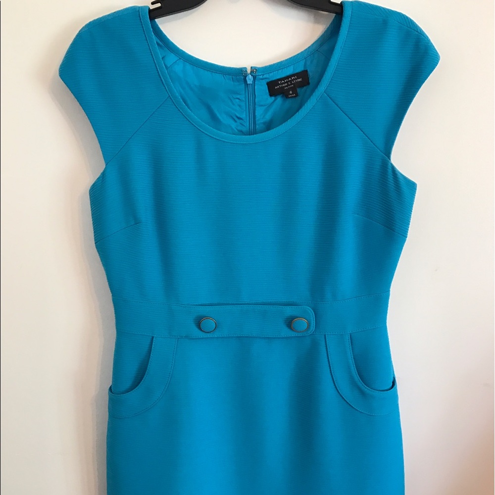 Tahari Turquoise Dress
