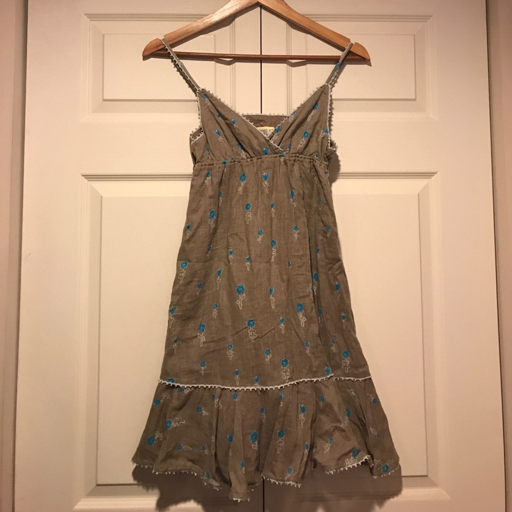Free People linen/cotton blend sundress sz 0