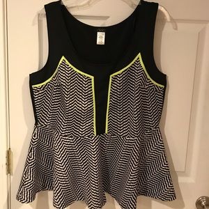 NWOT 3X Deb Peplum Scuba