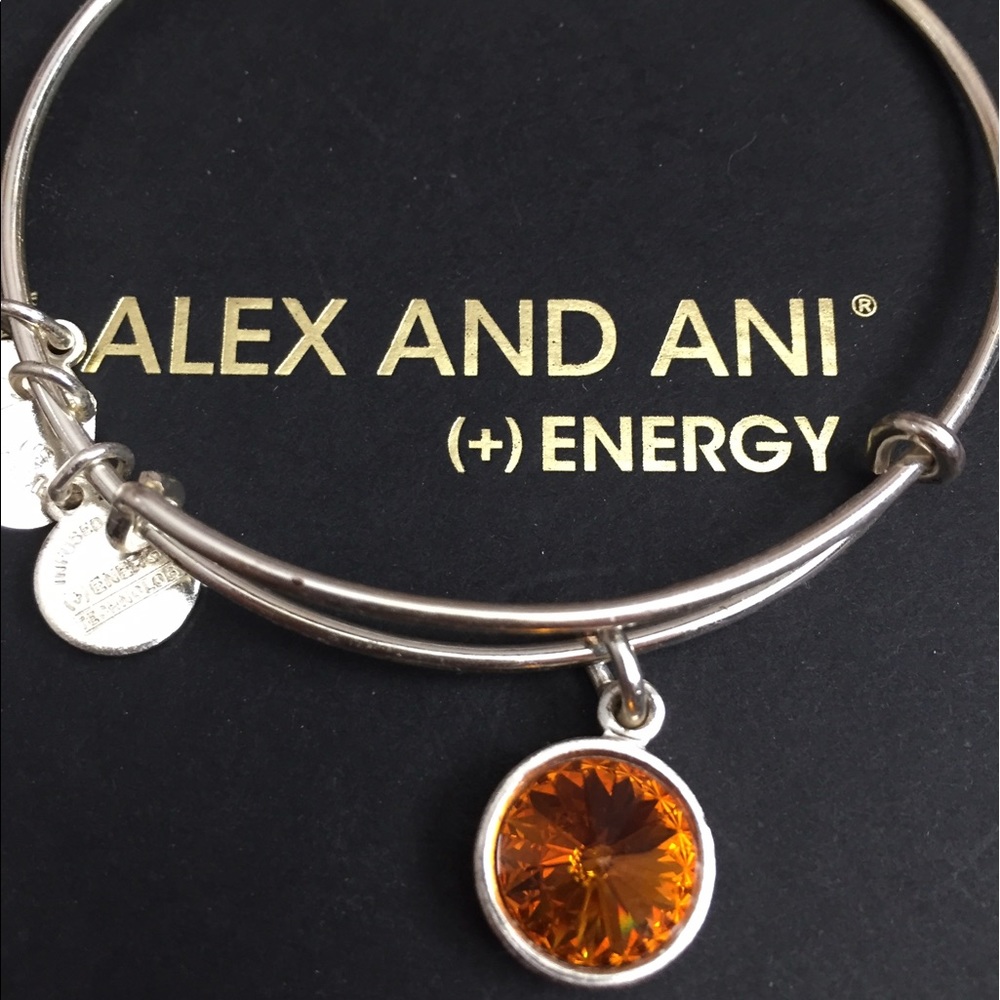 Alex and ANI November (Topaz) birthstone bangle
