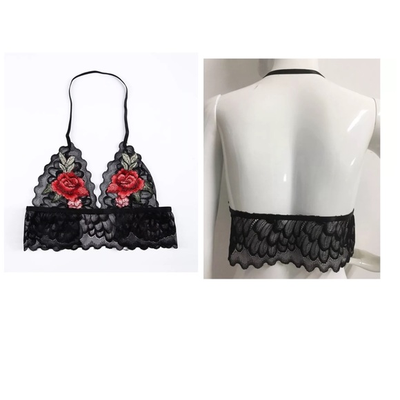 •War of the Roses• Lace Embroidered Bralette 5⭐️s - Picture 4 of 4