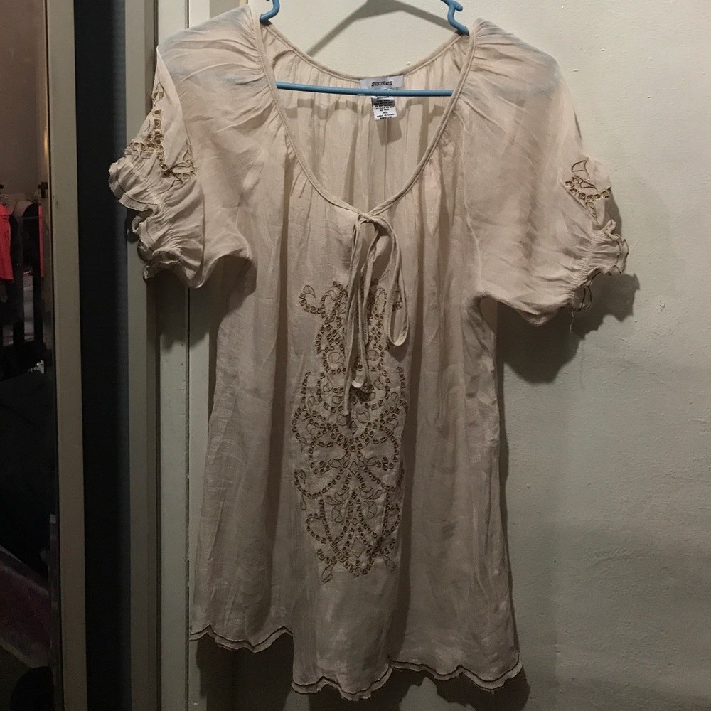 Tan Blouse