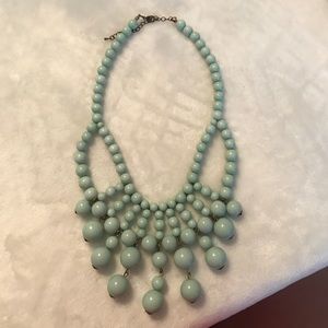 Mint statement necklace