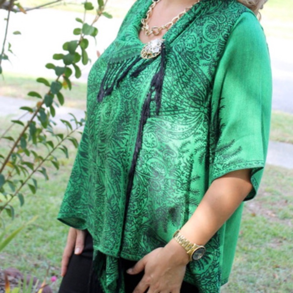Light summer Pashmina Jacket Handcrafted