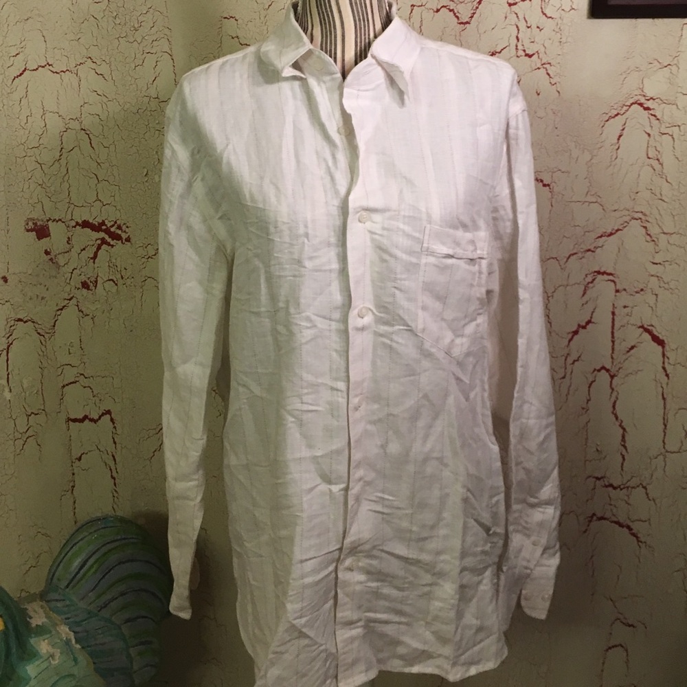 NWOT button down linen shirt