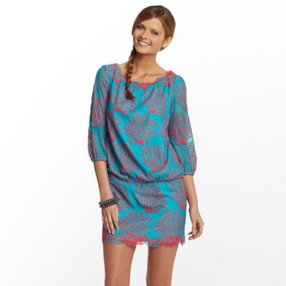 Lilly Pulitzer Cee-Cee in Snorkel Blue Coral Mesh