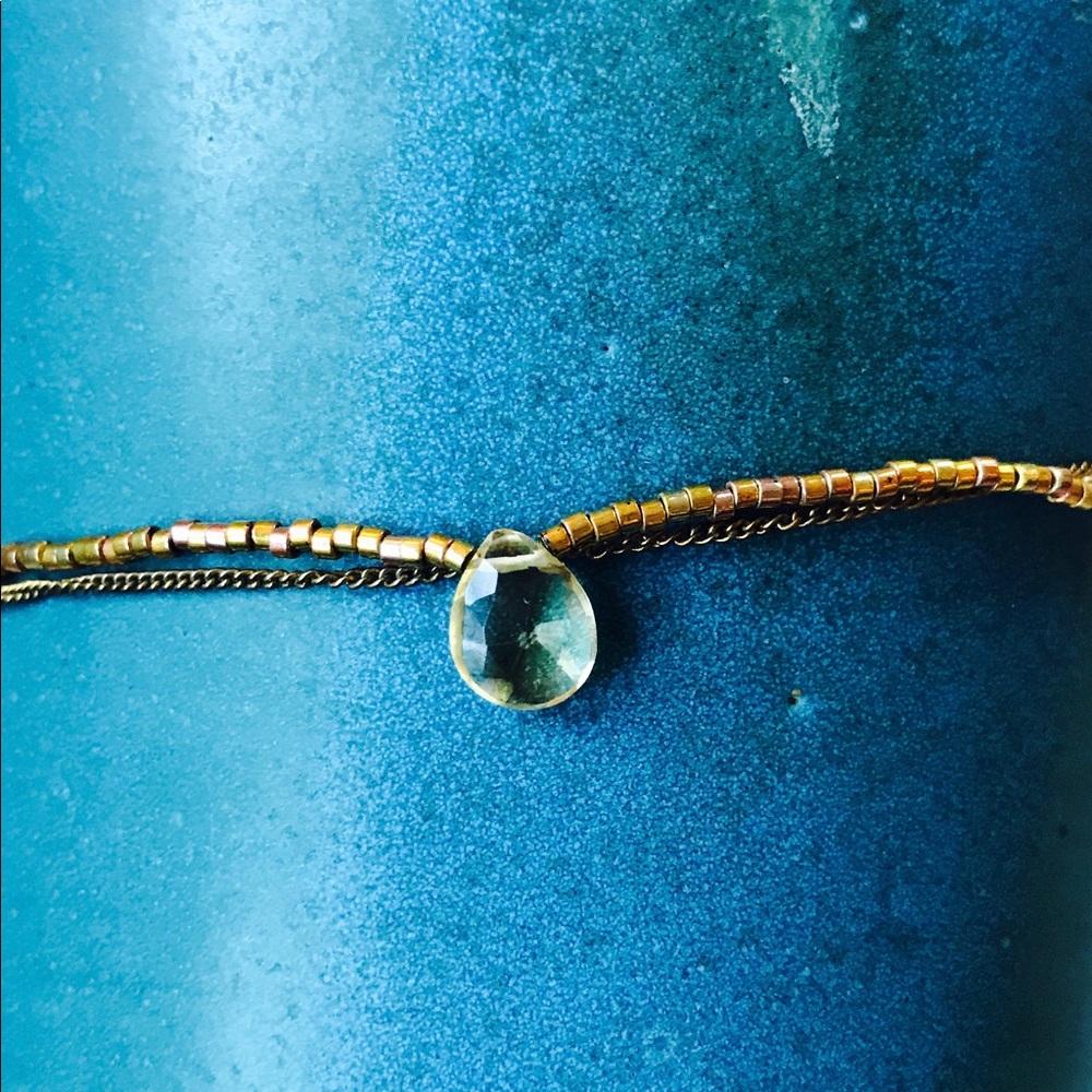 A.V. Max Necklace - Gold & Citrine