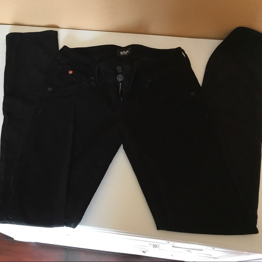 Black Corduroy Hudson Jeans