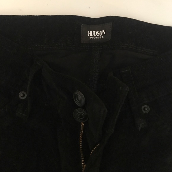Black Corduroy Hudson Jeans - Picture 3 of 4