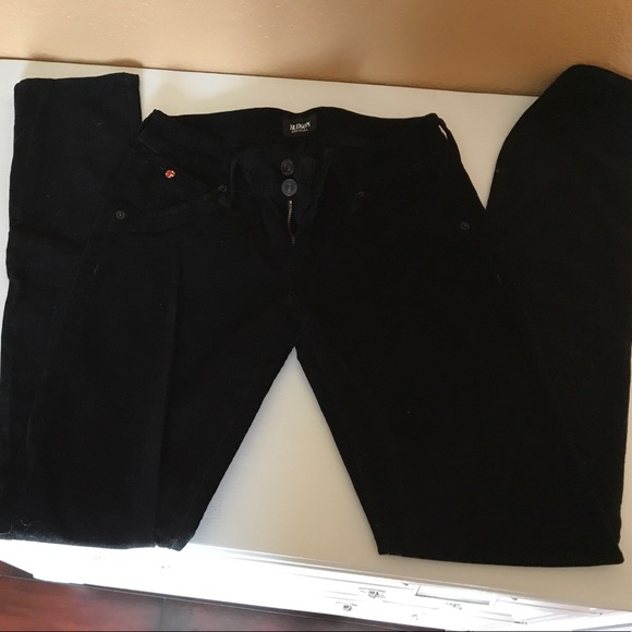 Black Corduroy Hudson Jeans - Picture 1 of 4