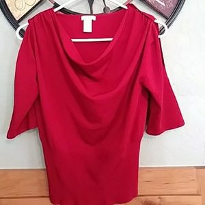 CACHE´ Red Blouse