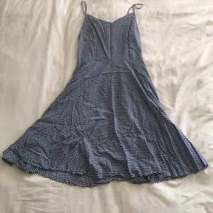 NWOT Blue and white checkered dress
