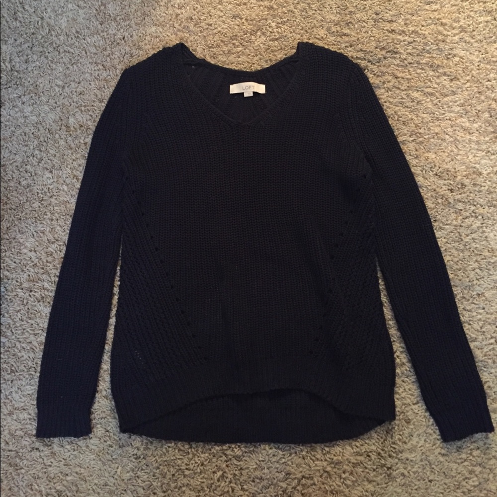 Navy knit sweater