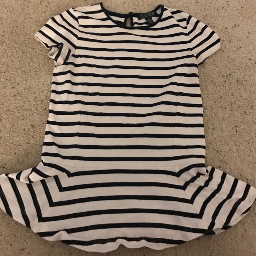 Ralph Lauren Striped Peplum Blouse