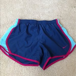 Blue Nike shorts