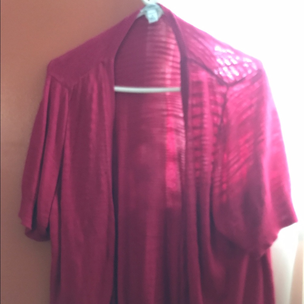 Short sleeve cardigan