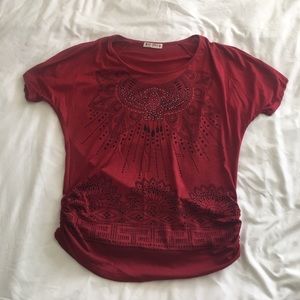 Donating in an hour! Final sale Red shirt