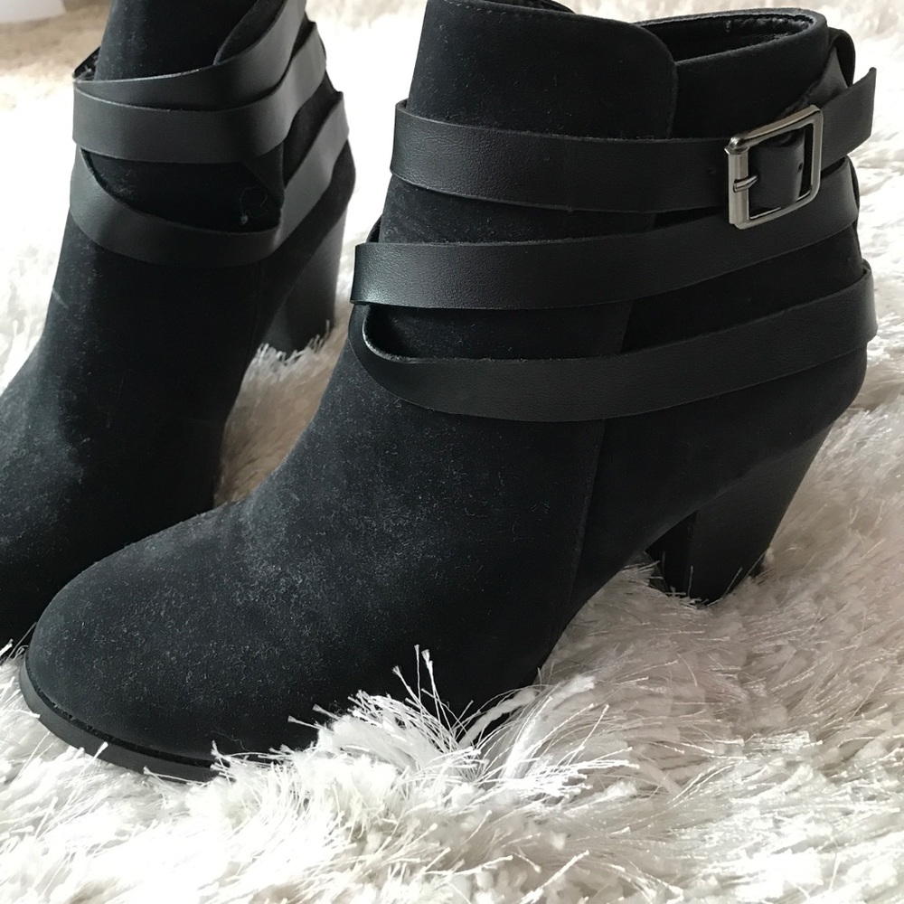 Black ankle boots