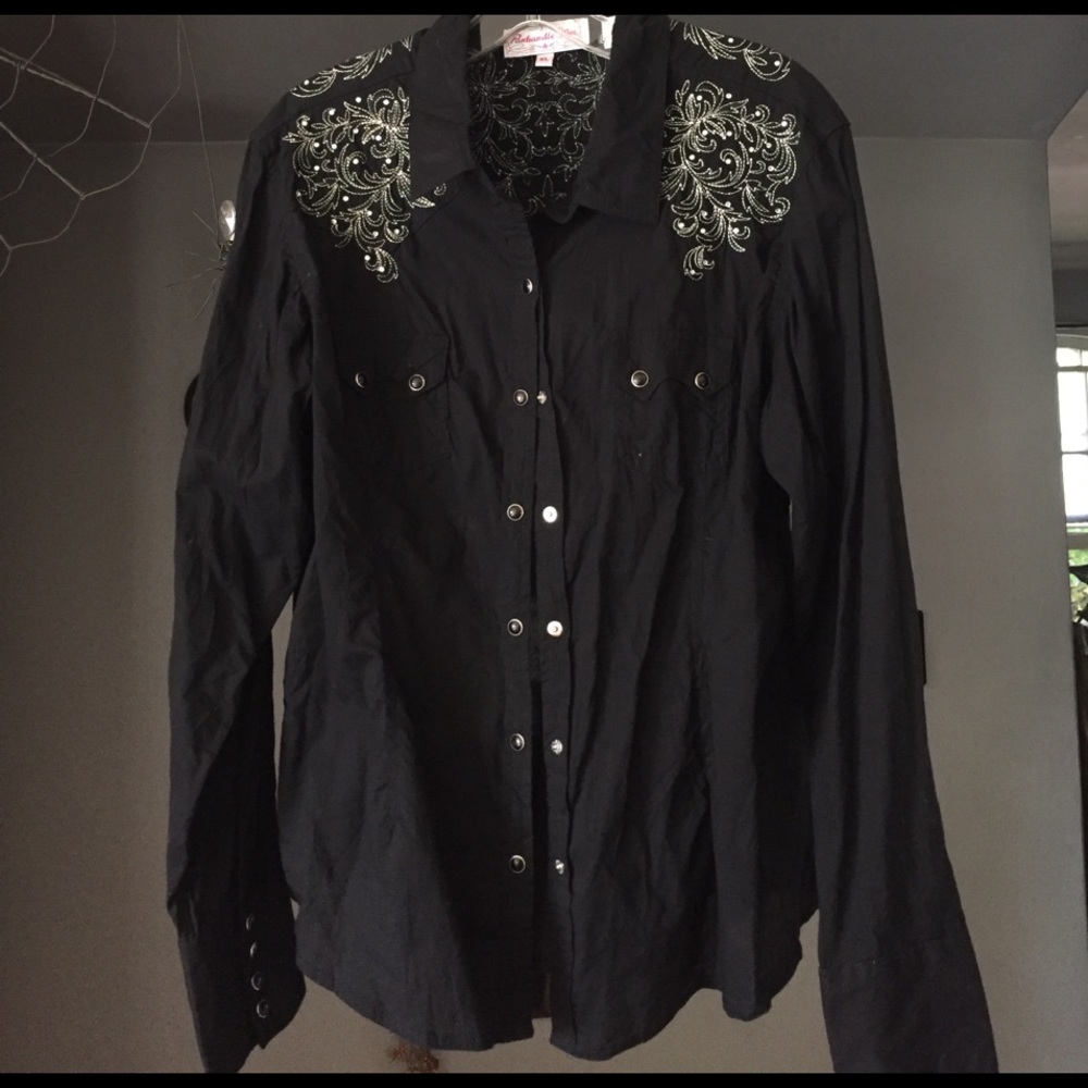 Black Western Shirt