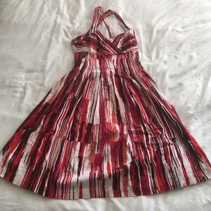 Red/pink/white Calvin summer dress