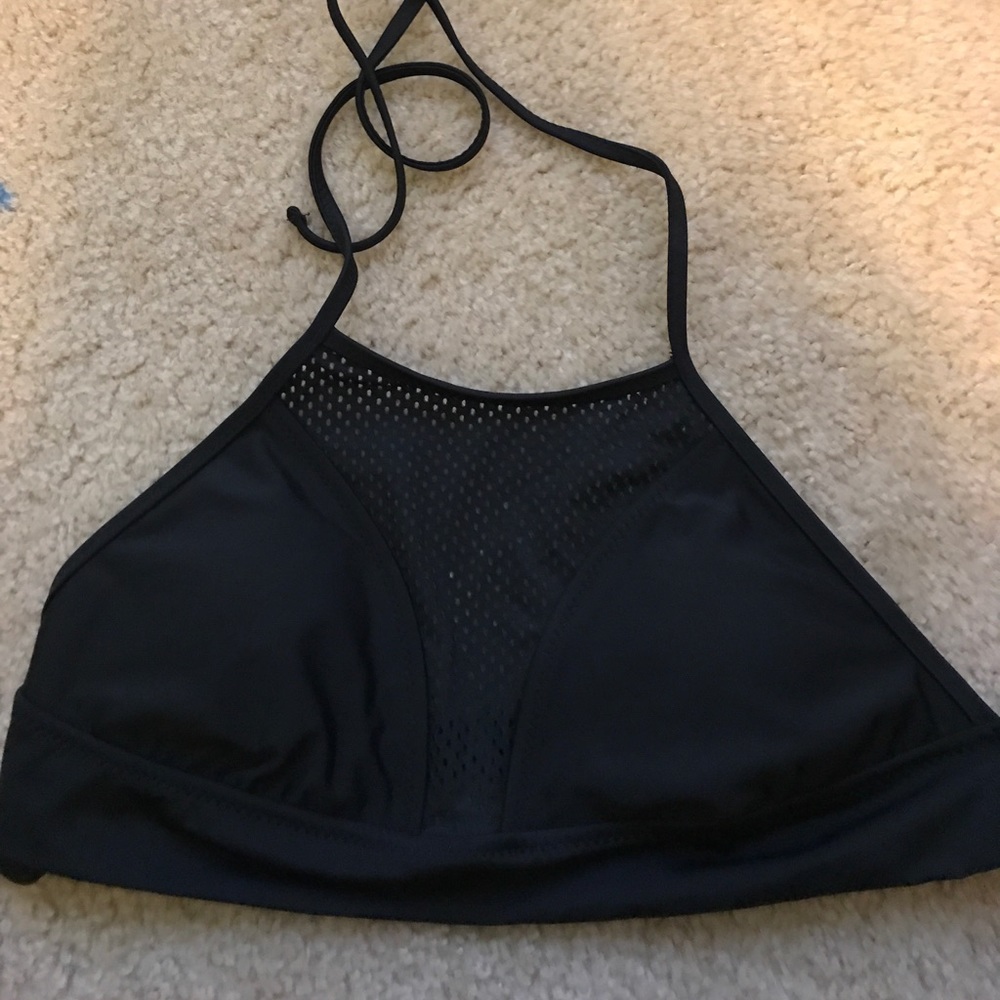 Black bathing suit top