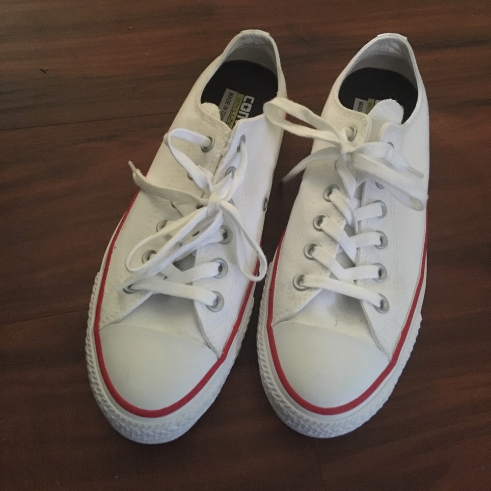 White Converse Cons