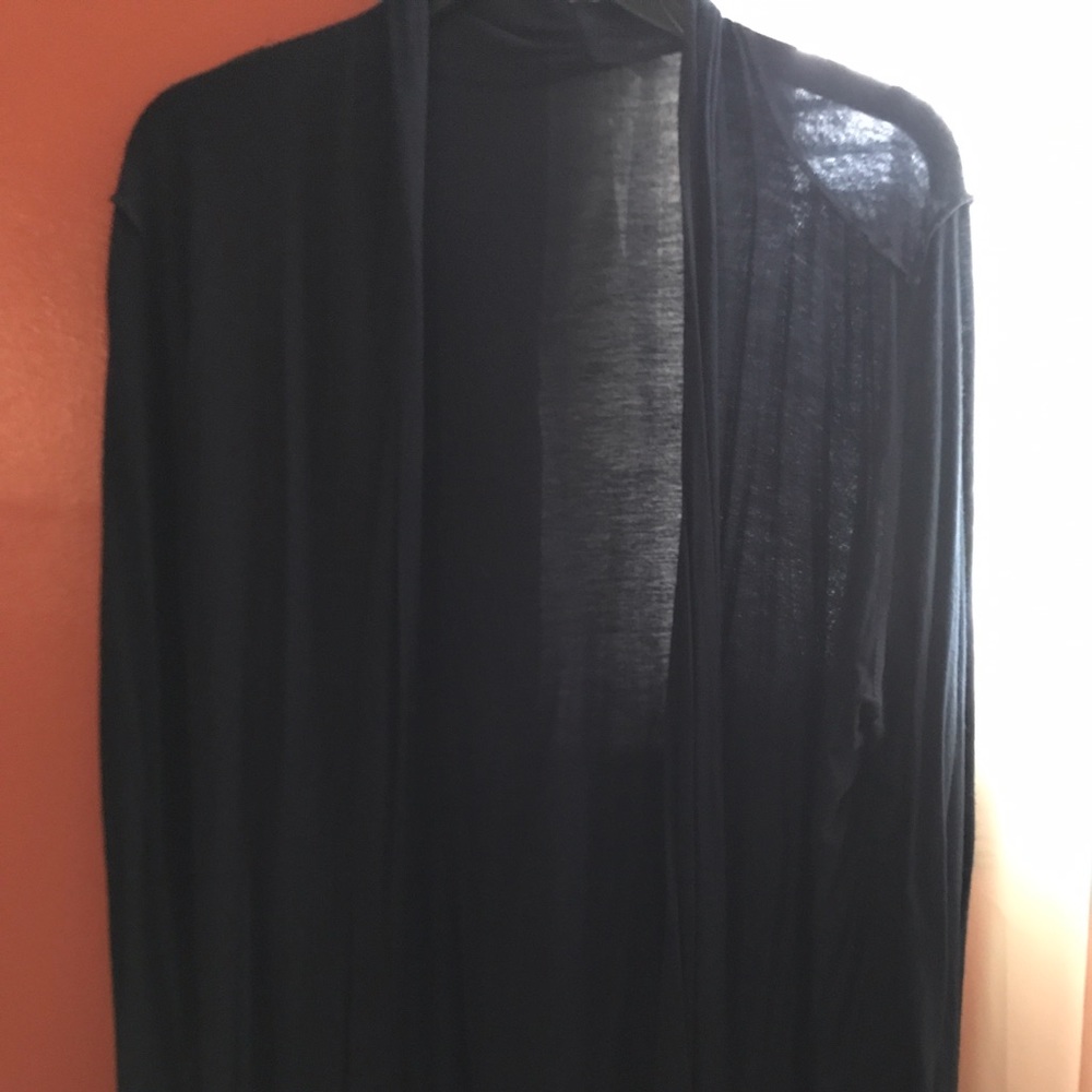 Drape navy blue cardigan