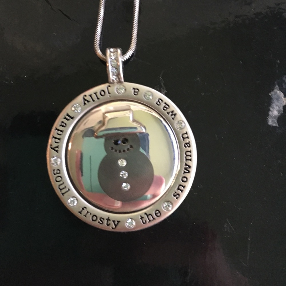 Brighton snowman necklace