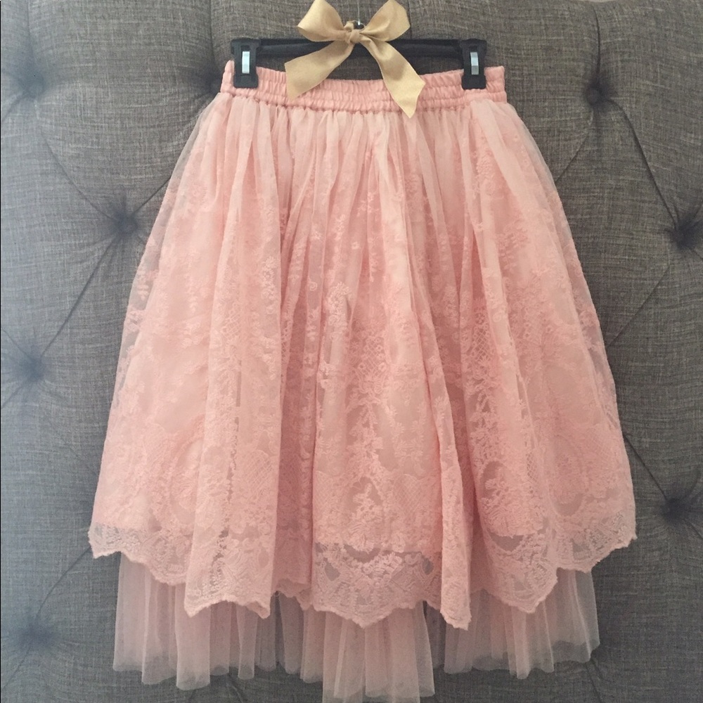 Asos tulle and lace skirt