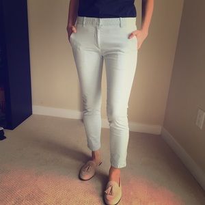 Gap Skinny Mini Khakis in Light Blue