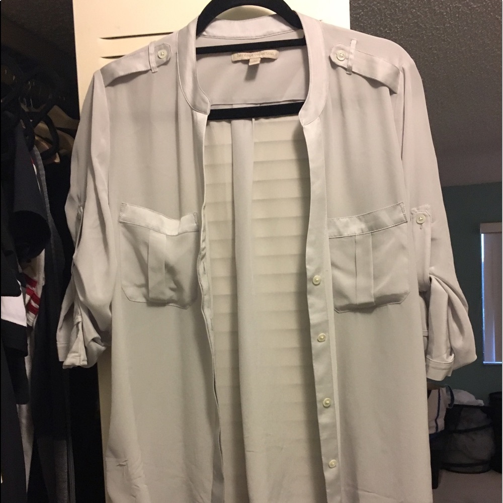 Banana Republic Lavender Sheer Blouse