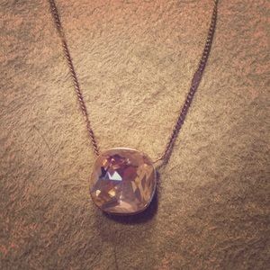 The Limited Large Stone Necklace Rose Gold The Limited Large Stone Necklace Rose Gold