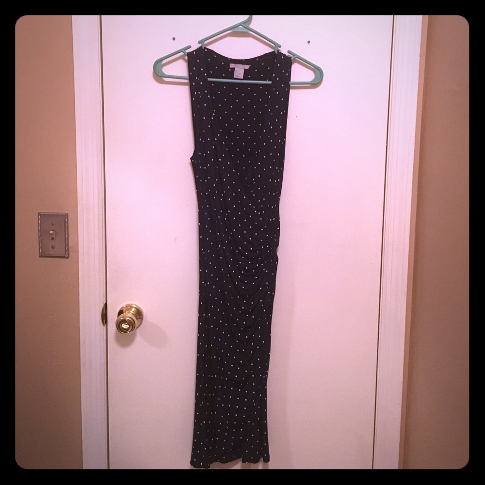 NWOT H&M Navy and White Polka Dot Dress