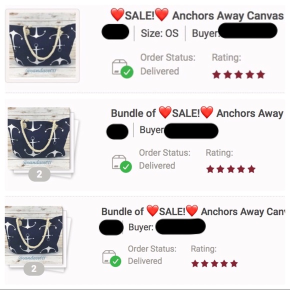 ⭐️5 STAR rated!⭐️ Anchors Away Canvas Tote Bag⚓️ - Picture 6 of 6