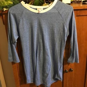 Super soft blue XS Randy. New 3/4 sleeve